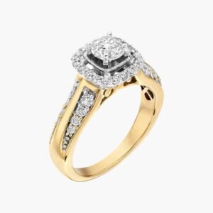 プラチナ製ダイヤモンド付きバンドリング